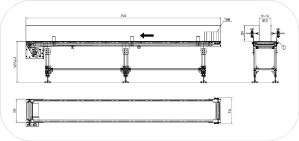 分道皮帶輸送機示意圖 分道皮帶輸送機示意圖